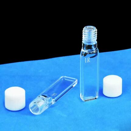 IR Quartz Cuvette étanche à l'air avec bouchon à vis, 4 fenêtres, OCB