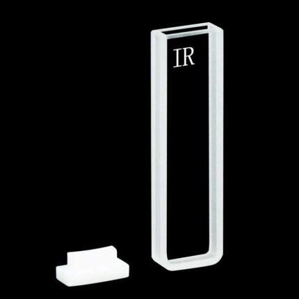 Micro-cuvette IR en quartz, 1050ul, 3mm, 2 fenêtres, poudre frittée