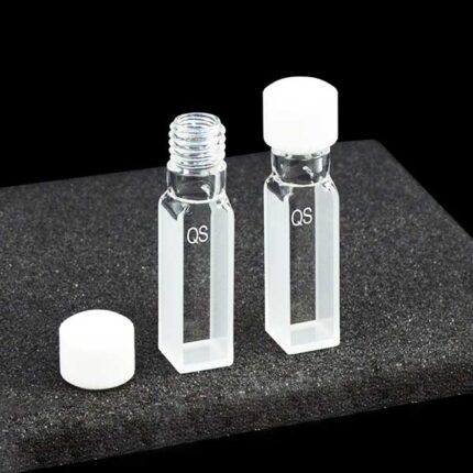 Quartz Air-tight Cuvette with Macro Screw Cap, 10mm, 3.5ml, 2 Windows, OCB
