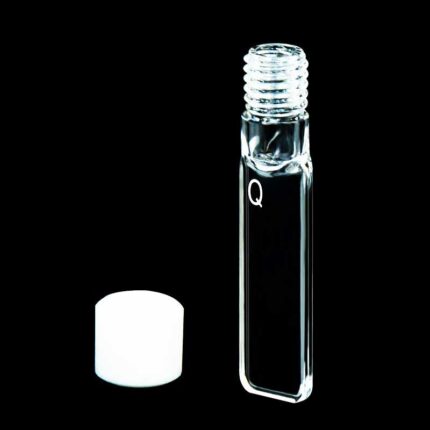 Kwarts cuvet met schroefdop, volledig verzegeld, 0,2 mm, 70ul, 4 vensters, OCB