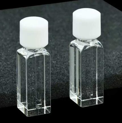 나사 캡이 있는 석영 마이크로 큐벳, 형광분석기용, 5개의 창, OCB