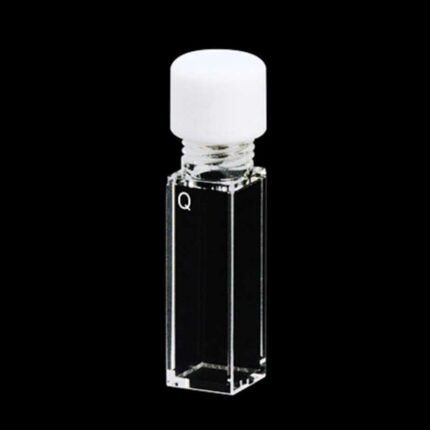 Standard Quartz Cuvette with Screw Cap,  Fully Sealed, 10mm, 3.5ml, 5 Windows, OCB