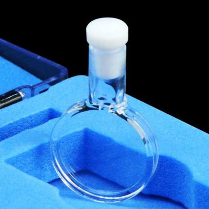 Cuvette cylindrique en quartz UV avec bouchon, 1mm/2mm, OCB