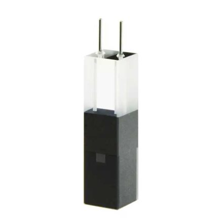 Micro-cuvette à circulation en quartz UV, 10mm, ZD 15mm, 2 fenêtres, collée