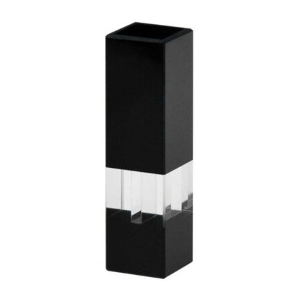 Black Ultra-micro Cuvette, UV Quartz, 200ul, ZD 15mm, 4 Windows, Glued