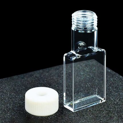 Personnalisé, Cellule d'échantillonnage à filetage en quartz, électrode insérable, 30mm, 12ml, 5 fenêtres, OCB