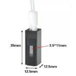 Cellule à circulation avec tube en PTFE,-ZD-15mm,-2-fenêtres,-380ul,-Glued02