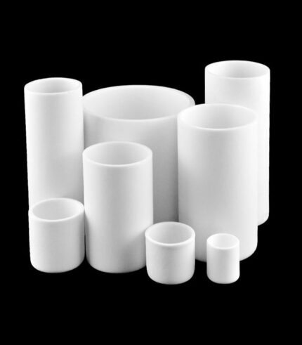 Creuset cylindrique en alumine de haute pureté, plusieurs tailles en stock, pour four à moufle, 370ml-7000ml