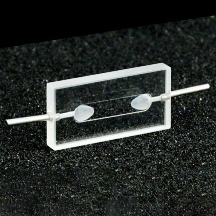 Kwarts telstroomcuvette, 8ul, 2 vensters, gelijmd