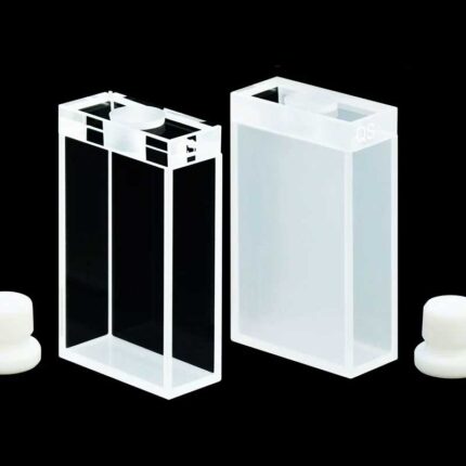 Quartz Cuvette with PTFE Stopper, 25mm, 9ml, Powder Sintered