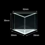 Cellule à fluorescence triangulaire en quartz,-Top-Open,-3-Fenêtres,-8ml,-Glued02