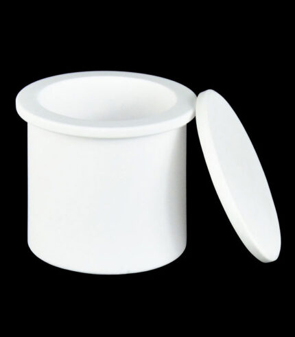 99%-Alumina-Flanged-Cylindrical-Crucible-with-Lid,-180ml-01