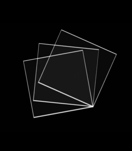 JGS1 UV kwartsglas vierkante platen, voor fluorescentie / Raman spectroscopie, aanpasbare