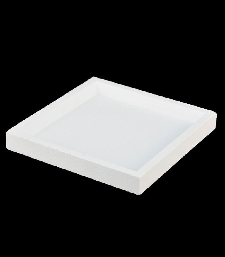 Precision-Alumina-Sintering-Setter,-Stackable-High-Temperature-Setter-100x100x13mm