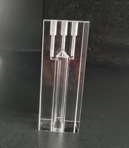 반응 감지 플로우 셀, 맞춤형, JGS-1 석영, OCB, 내산성 및 내알칼리성