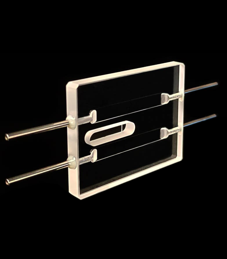 2 Channel Quartz Counting Cell, Spectroscopic Analysis Accessory, Micro-Volume, 0.05mm Optical Path Length, Customizable