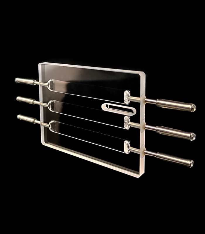 3 Channel Quartz Counting Cell, Micro-Volume, 0.2 mm Optical Path Length, Customizable