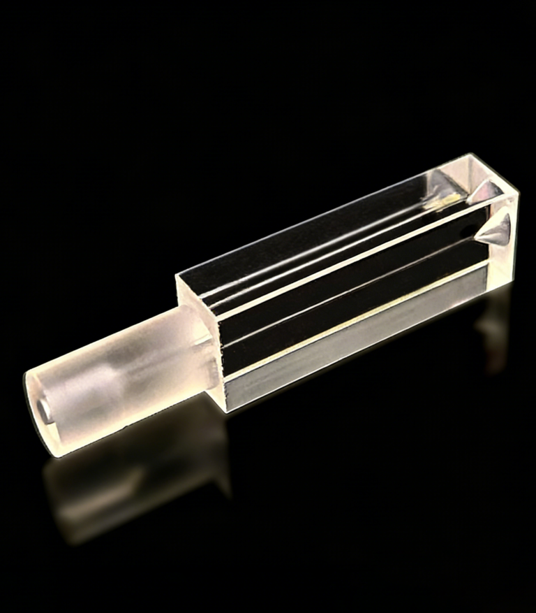 Sheath Flow Cell for IVD Equipment, Four-Side Optical Clear, 50μm Sheath Channel with External Coating Option