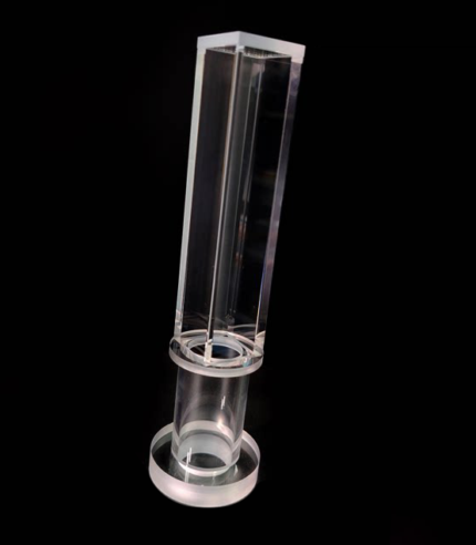 Flanged Vacuum Cell, 4-Side Clear, External Coating Available