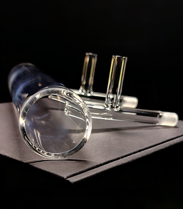 원통형 진공 셀, D38 × L200mm, IR 석영 및 붕규산 유리, OCB, 사용자 지정 가능