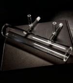 Cylindrical Vacuum Cell, D38 × L200 mm, IR Quartz & Borosilicate Glass, OCB, Customizable