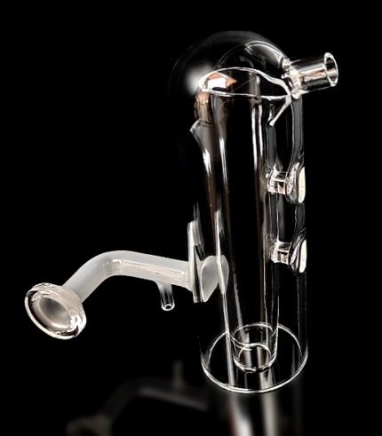 Scott-Type Spray Chamber, for ICP Spectrometer, Cyclonic, Double-Pass, Borosilicate Glass, Customizable