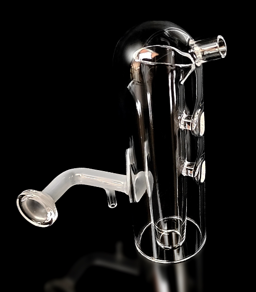 Scott-Type Spray Chamber, for ICP Spectrometer, Cyclonic, Double-Pass, Borosilicate Glass, Customizable