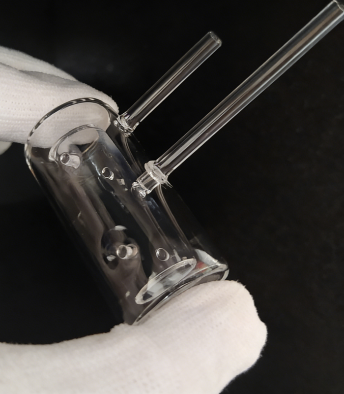 분광계용 이중벽 원자 증기 전지, 쇼트 붕규산 유리, 사용자 정의 가능